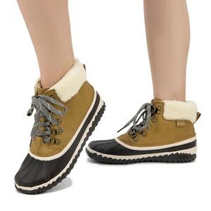 Brand New Jambu Alison Faux Sherling Trim Duck Boots